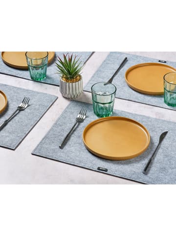 Björn 6er-Set: Tischsets in Grau - (L)45 x (B)33 cm
