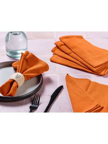 Björn 6er-Set: Servietten in Orange - (L)40 x (B)40 cm