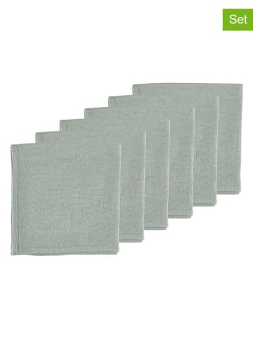 Björn 6-delige set: servetten lichtgroen - (L)40 x (B)40 cm