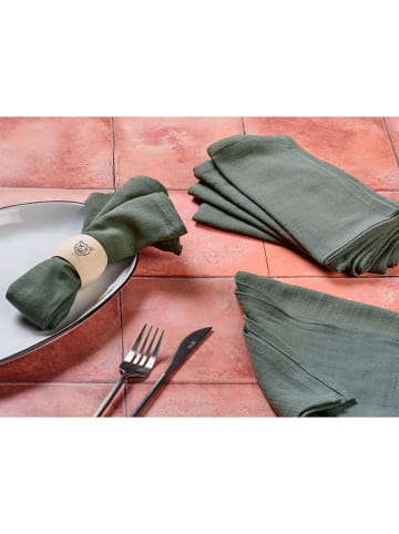 Björn 6-delige set: servetten groen - (L)40 x (B)40 cm