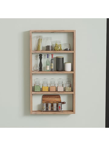 Scandinavia Concept Wandmeubel "Quatro" lichtbruin - (B)43,2 x (H)80 x (D)9 cm