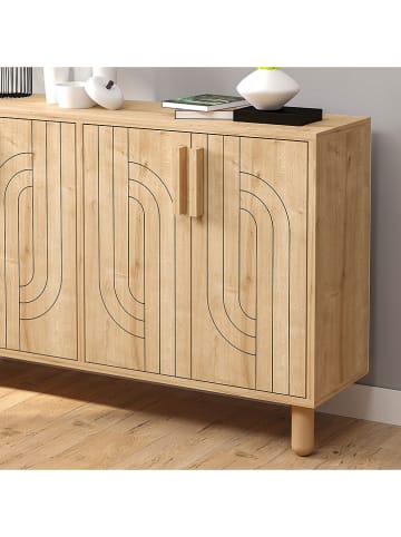 Scandinavia Concept Kommode ''Rodney'' in Hellbraun - (B)120 x (H)73 x (T)29,6 cm