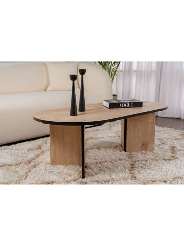 Scandinavia Concept Couchtisch ''Sable'' in Hellbraun/ Schwarz - (B)119 x (H)39,8 x (T)60 cm