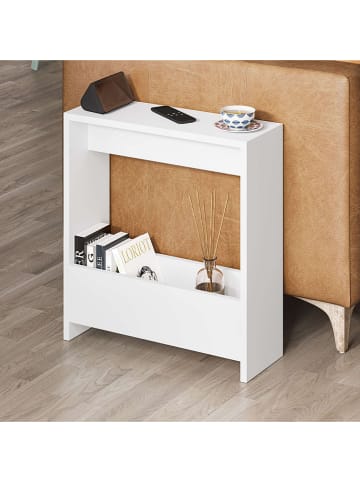 Scandinavia Concept Beistelltisch ''Simpi'' in Weiß - (B)55 x (H)60 x (T)20 cm