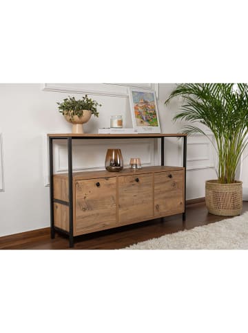 Scandinavia Concept Kommode ''Solace'' in Braun/ Schwarz - (B)120 x (H)75 x (T)30 cm