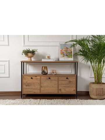 Scandinavia Concept Kommode ''Solace'' in Braun/ Schwarz - (B)120 x (H)75 x (T)30 cm