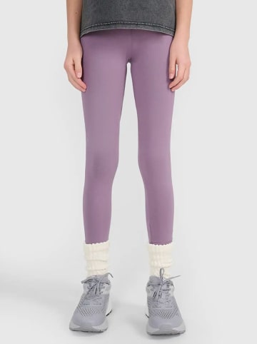 4F Legginsy w kolorze fioletowym
