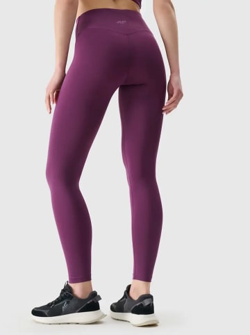 4F Legginsy sportowe w kolorze fioletowym