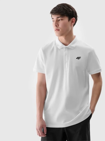 4F Koszulka polo w kolorze białym