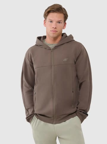 4F Sweatjacke in Braun