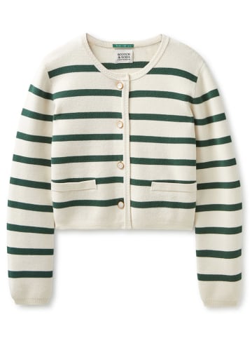 Scotch & Soda Vest crème/groen