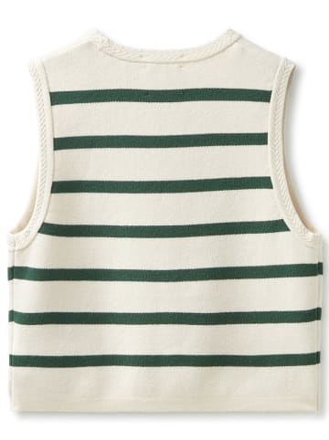 Scotch & Soda Gebreide gilet crème/groen