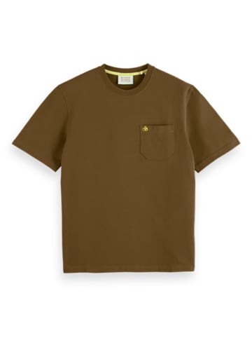 Scotch & Soda Koszulka w kolorze jasnobrązowym