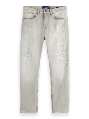 Scotch & Soda Spijkerbroek - tapered fit - grijs