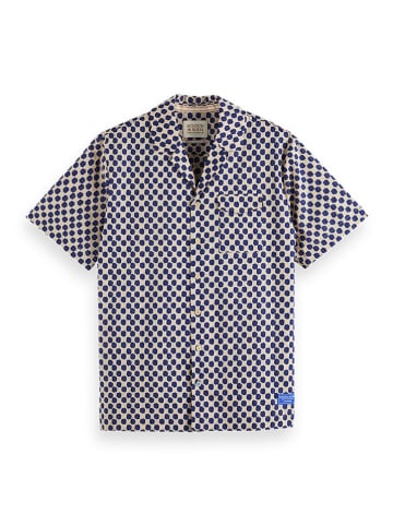 Scotch & Soda Blouse - regular fit - beige/blauw