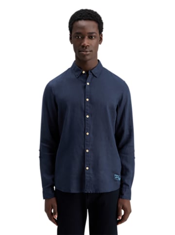 Scotch & Soda Lniana koszula - Regular fit - w kolorze granatowym