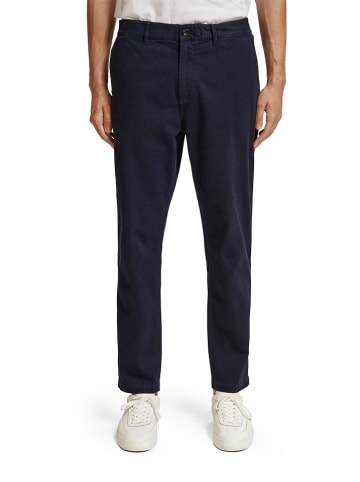 Scotch & Soda Chinobroek donkerblauw