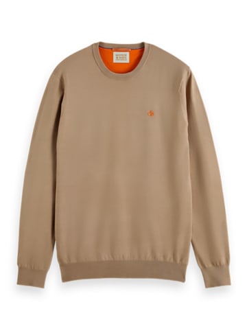 Scotch & Soda Sweter w kolorze jasnobrązowym