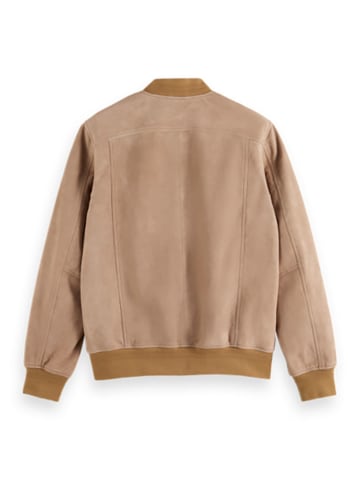 Scotch & Soda Skórzana kurtka w kolorze jasnobrązowym