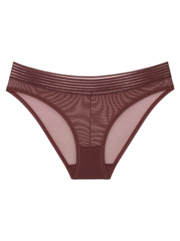 Triumph Figi "Tempting Sheer Highleg Tai" w kolorze ciemnobrązowym