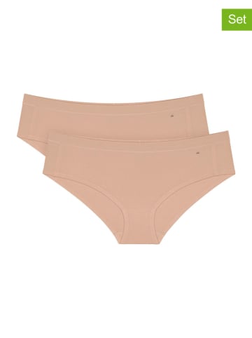Triumph Pełne figi (2 pary) "Smart Natural" w kolorze beżowym