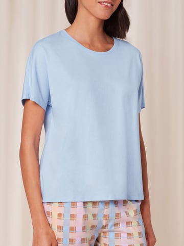 Triumph Pyjama-Oberteil in Hellblau