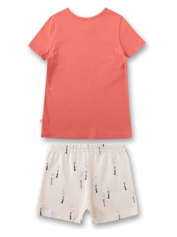 Sanetta Pyjama in Orange/ Beige