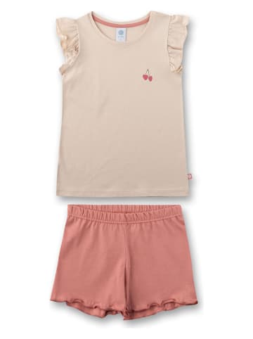 Sanetta Pyjama in Beige/ Rosa