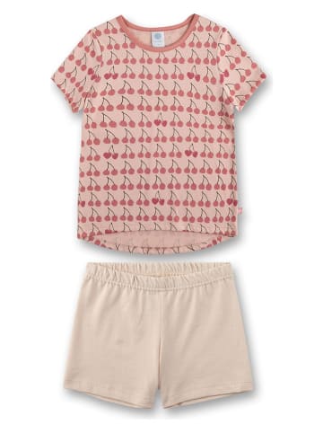 Sanetta Pyjama in Beige/ Apricot