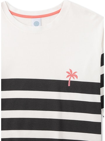 Sanetta Pyjama wit/zwart