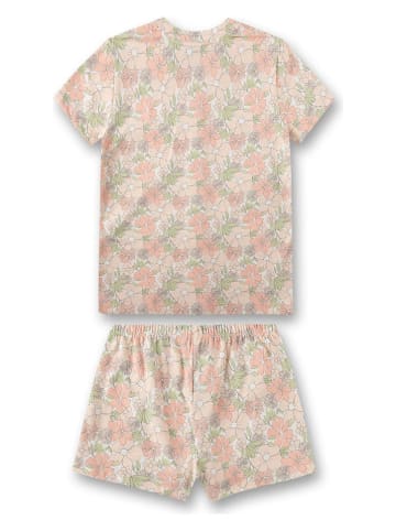 Sanetta Pyjama beige/abrikooskleurig/groen