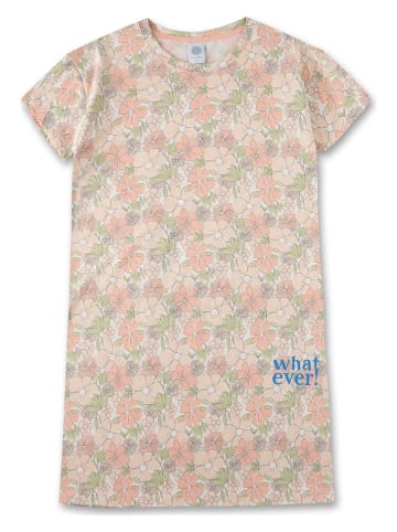 Sanetta Nachthemd in Beige/ Apricot/ Grün