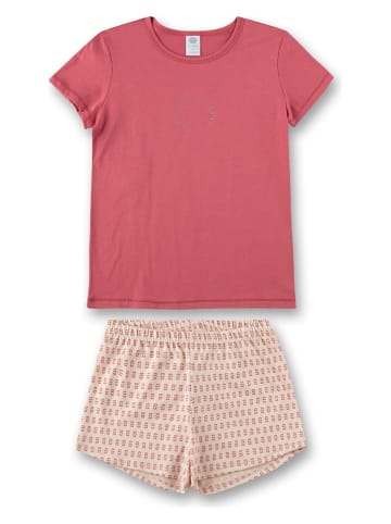 Sanetta Pyjama in Beige/ Rosa