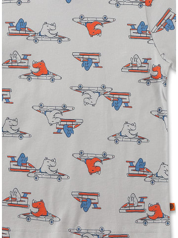 Sanetta Pyjama lichtgrijs/blauw