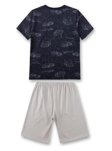 Sanetta Pyjama lichtgrijs/donkerblauw