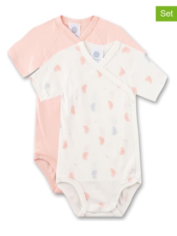 Sanetta 2er-Set: Bodys in Rosa/ Weiß