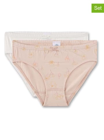 Sanetta 2er-Set: Slips in Beige/ Weiß