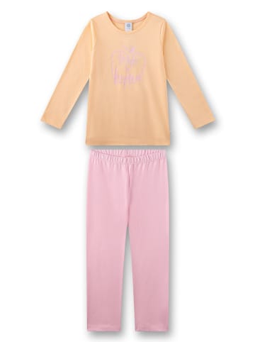 Sanetta Pyjama oranje/lichtroze