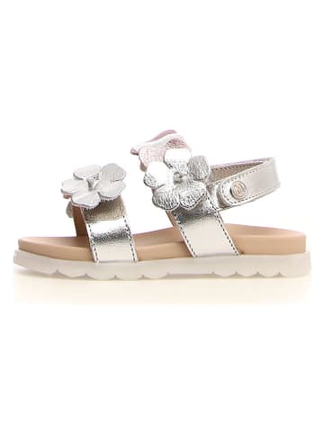 Naturino Leren sandalen "Cipria" zilverkleurig