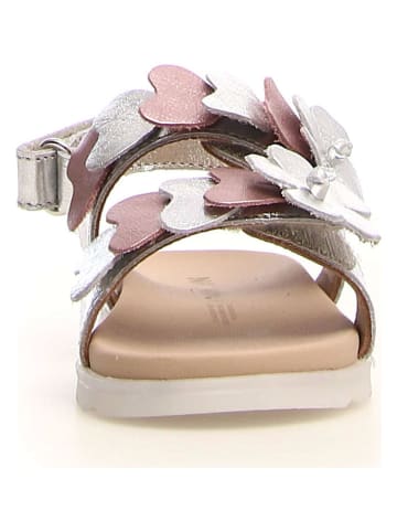 Naturino Leder-Sandalen "Cipria" in Silber