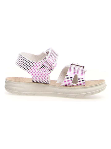 Naturino Leder-Sandalen "Kimama" in Weiß/ Lila