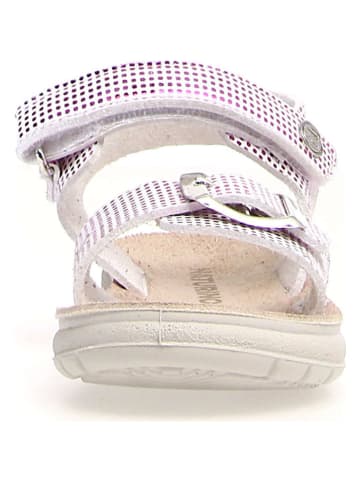 Naturino Leder-Sandalen "Kimama" in Weiß/ Lila