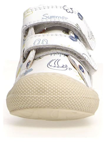 Naturino Skórzane buty "Cocoon" w kolorze białym do nauki chodzenia