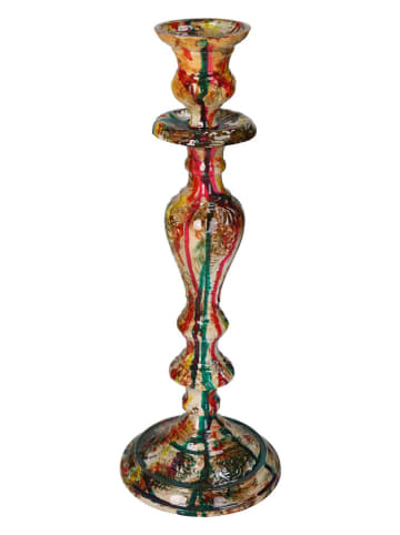 Kersten Kerzenständer in Bunt - (H)33 x Ø 12 cm