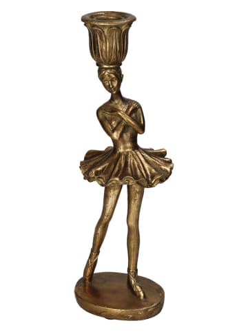 Kersten Kaarshouder "Ballerina" goudkleurig - (H)28 x Ø 9 cm