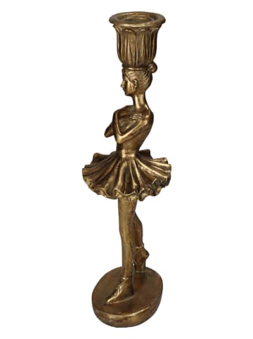 Kersten Kaarshouder "Ballerina" goudkleurig - (H)28 x Ø 9 cm