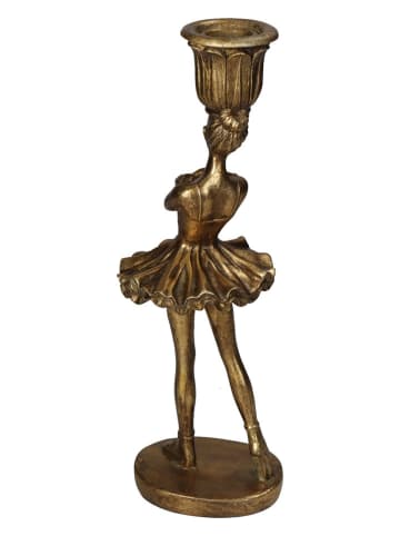 Kersten Kaarshouder "Ballerina" goudkleurig - (H)28 x Ø 9 cm