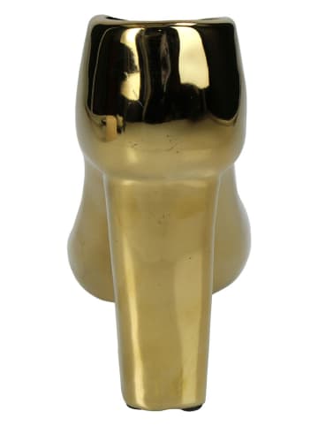 Kersten Vaas "Shoe" goudkleurig - (B)17 x (H)21 x (D)9 cm