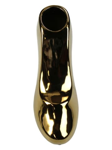 Kersten Vaas "Shoe" goudkleurig - (B)17 x (H)21 x (D)9 cm