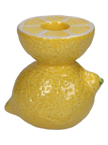 Kersten Kerzenständer "Lemon" in Gelb - (H)10 x Ø 7 cm